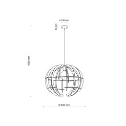VENUS WOOD LAMPA WISZĄCA 1 L 6888