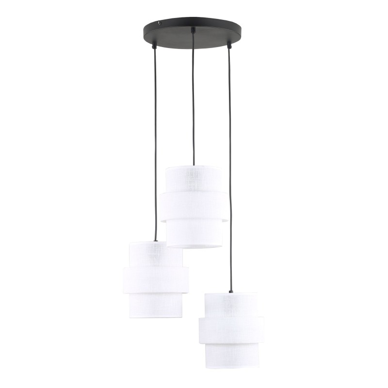 CALISTO WHITE LAMPA WISZĄCA 3 KOŁO 6018