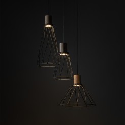 MODESTO WOOD SOSNA LAMPA WISZACA 3 KOŁO 10188