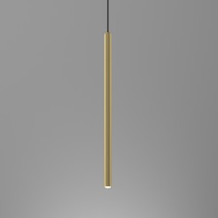żyrandol tube dia 25 mm, h 500 mm  black/brass 1 4119