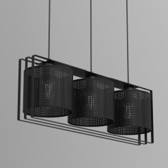 żyrandol  black/loft shade black 3xE27 4457