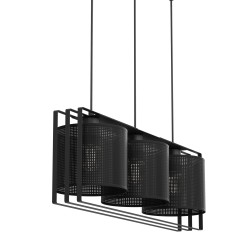 żyrandol  black/loft shade black 3xE27 4457