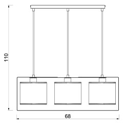 żyrandol  black/loft shade black 3xE27 4457