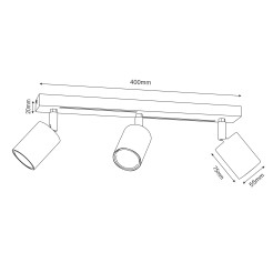 spot  grey/chrome 3xGU10 4465