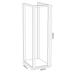 fireplace wood storage, black 100 cm 9896