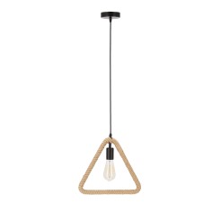 Triun lampa wisząca czarny+beżowy 1x40W E27 31-28716