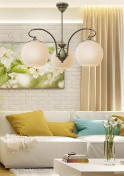 ORBIT LAMPA WISZĄCA 3X60W E27 PATYNOWA MIEDŹ 33-69351