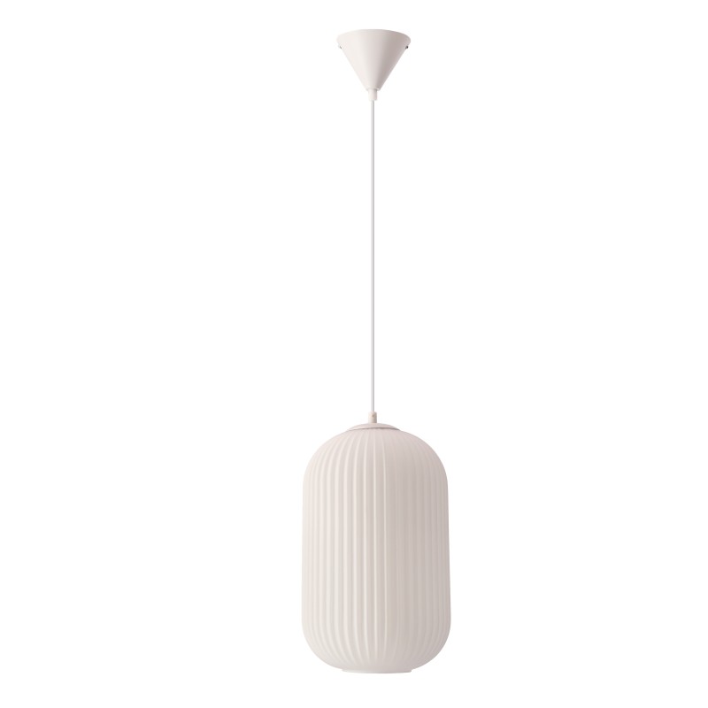 CRESTO lampa wisząca biały 1x40W E27 klosz biały 31-35462