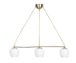 Serano lampa wisząca patynowy 3x60W E27 klosz biały 33-07377