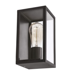Hoya lampa ogrodowa elewacyjna prostokątna 12x22cm czarny 1x60W E27 IP44 21-32270