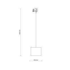 TRACER JUTA 200 TRÓJOBWODOWY 1XE27 10696