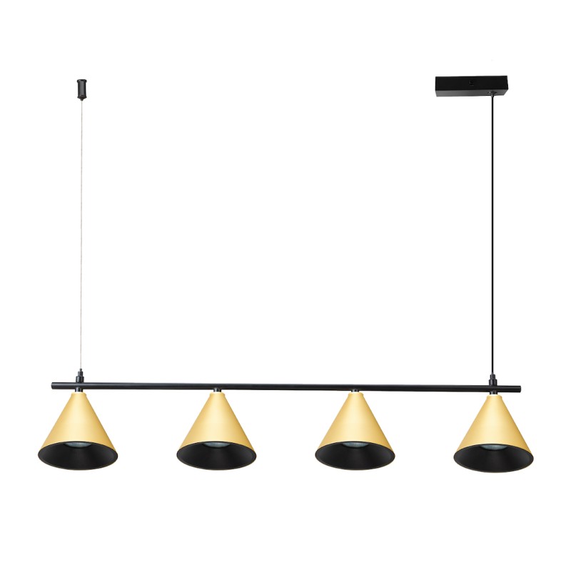 Lampa Wisząca Cone Złoty 4xGU10 ML1125