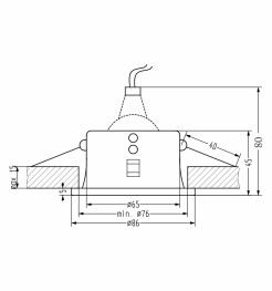 SH-11 WH MR16 BIAŁY oczko sufitowe  lampa sufitowaa   HERMETYCZNA IP65  odporna na wilgoć 2250830