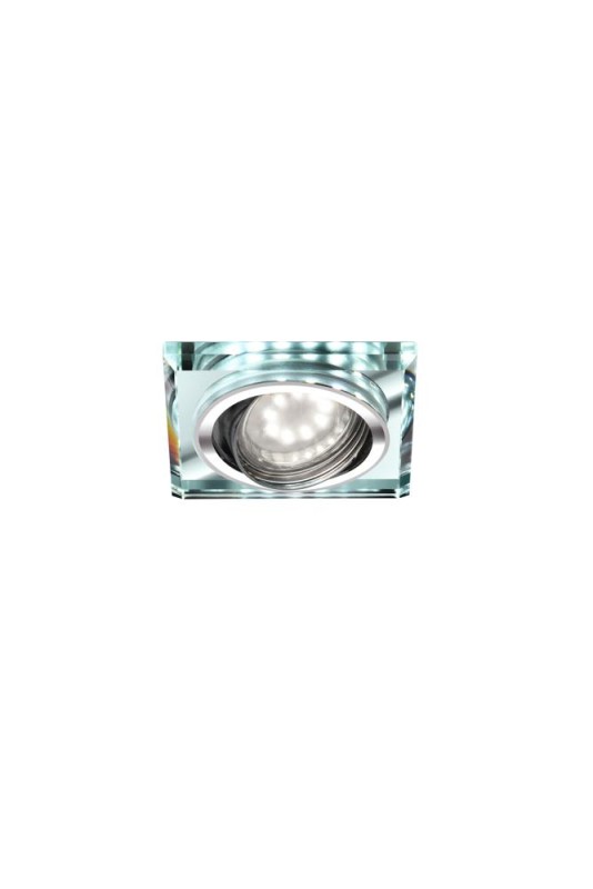 SSU-22 CH/TR+WH GU10 50W+LED SMD 2 1W BIAŁY 230V CHROM oczko sufitowe  lampa sufitowa.KWADRATOWA  UCHYLNA   SZKŁO TRANSPARENTNE 2263045
