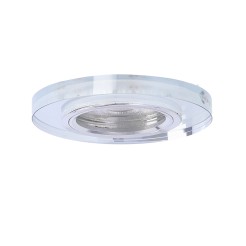 OPRAWA STROPOWA SS-23 CH/TR+AM GU10 50W+LED SMD 230V BURSZTYNOWY 2,1W CHROM STAŁ 2238234