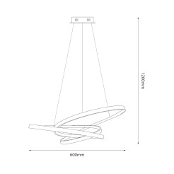 Lampa wisząca EMPOLI 55W LED 4000K ML1573