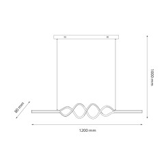 Lampa wisząca ANCONA 36W LED 4000K ML1575