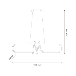 Lampa wisząca VERTIGO 54W LED 4000K ML1576