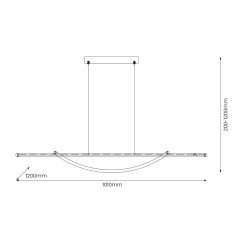 Lampa wisząca AMBAR 35W LED 4000K ML1584