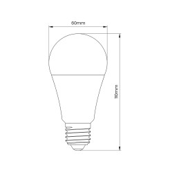 Żarówka LED 9W A60 E27 3000K Zmierzchowo-Ruchowa EK8046
