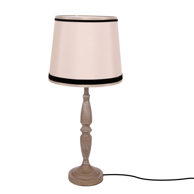 CARDINALE lampa sto³owa h-58 cm ciemny szary 1x40 E27 aba¿ur be¿owy 41-40091
