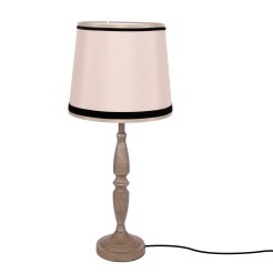 CARDINALE lampa sto³owa h-58 cm ciemny szary 1x40 E27 aba¿ur be¿owy 41-40091