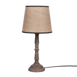 CARDINALE lampa sto³owa h-43 cm ciemny szary 1x40 E27 aba¿ur ciemny lniany 41-37930