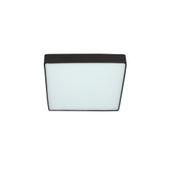 Quattro lampa sufitowa plafon kwadrat czarny 35x35 18W LED 4000K klosz bia³y 10-31952