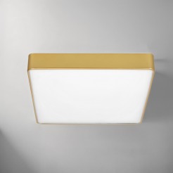QUATTRO LAMPA PLAFON KWADRATOWY 30X30 12W LED ZŁOTY IP44 10-81940