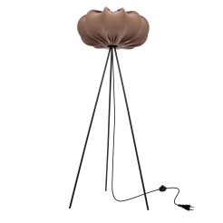 CAFEE' lampa pod³ogowa czarny 1x40W E27 aba¿ur 52/23 mokka 51-42026