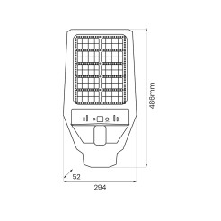 Latarnia Solarna Kers II 300W 1200lm 6500K EKO1191