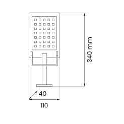 Lampa Solarna Adik 500LM 6500K IP44 EKO0615