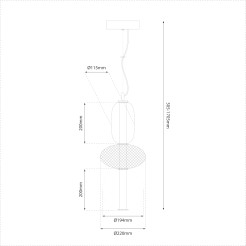 Lampa wisząca ARAME 23W LED ML1433