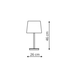 Lampa biurkowa Marbella czarna 1xE27 LP-332/1T BK