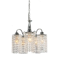 Lampa wisząca Bright Star srebrna 5xE27 LP-812/5P