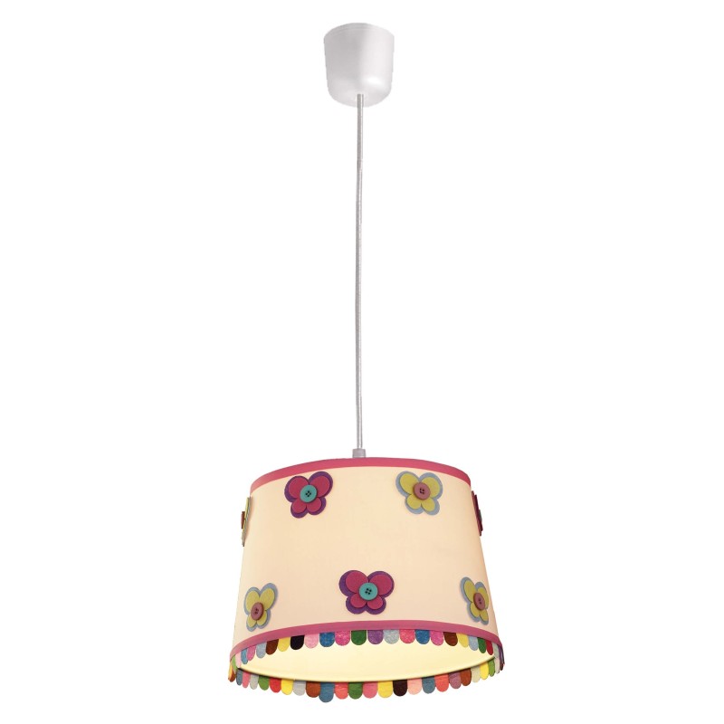 Lampa wisząca Butterfly wielokolorowa 1xE27 LP-PD024 RÓŻ.