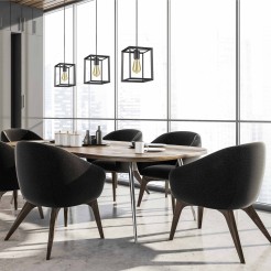 Lampa wisząca Napoli czarna 1xE27 LP-4146/1P-BL