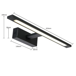 Kinkiet Isla czarny 41cm IP44 LED CCT GS-LWB-12W BK CCT