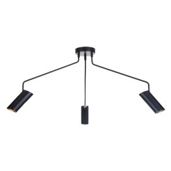 Lampa wisząca Futuro czarna 3xGU10 LP-17001/3C BK