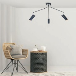Lampa wisząca Futuro czarna 3xGU10 LP-17001/3C BK