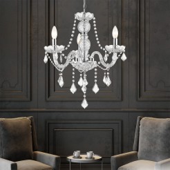 Lampa wisząca Cristallo srebrna 3xE14 LP-2940/3P