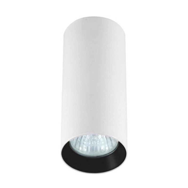 Tuba natynkowa Manacor 17 cm biało - czarne 1xGU10 LP-232/1D - 170 WH/BK