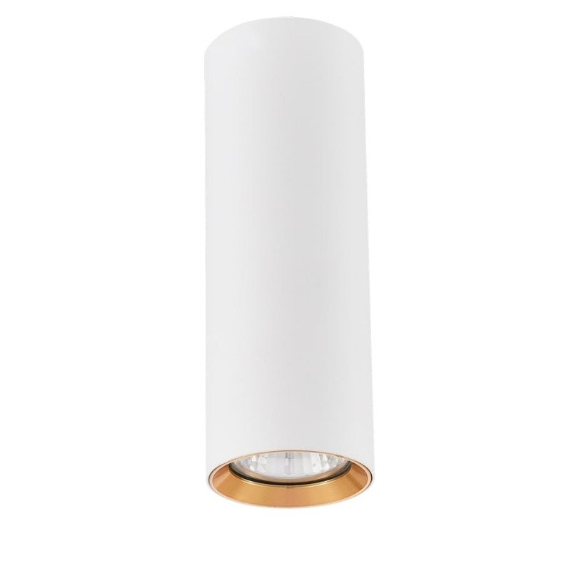 Tuba natynkowa Manacor 17 cm oczko biało - złote 1xGU10 LP-232/1D - 170 WH/GD