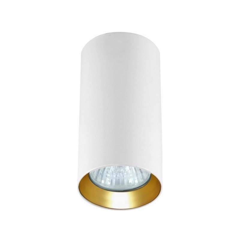 Tuba natynkowa Manacor 13 cm oczko biało - złote 1xGU10 LP-232/1D - 130 WH/GD