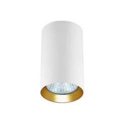 Tuba natynkowa Manacor 9 cm biało - złote 1xGU10 LP-232/1D - 90 WH/GD