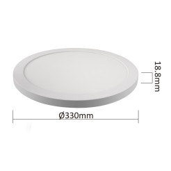 Plafon York biały 2w1 LED 4000K LP-330/1C 4WH