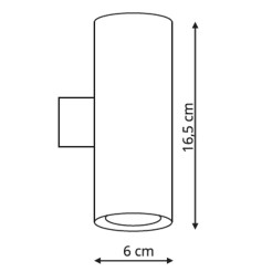 Kinkiet Torre biały 2xGU10 LP-108/1W WH