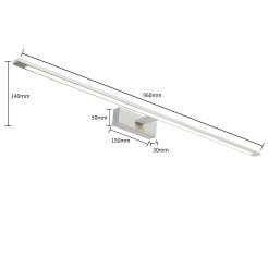 Kinkiet Isla XXL chrom 96cm IP44 LED CCT GS-LWB-32W CH CCT