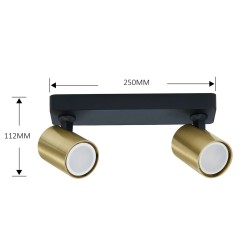 Spot Snow 2 złoty 2xGU10 LP-731/2W GD