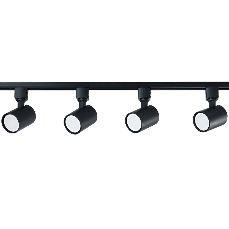 Zestaw oświetlenia szynowego Snow SET 1F czarny 4xGU10 LP-737 BK SET